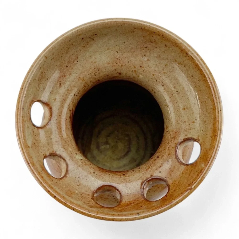 Ceramic Stoneware Figural Mouth & Teeth Toothbrush Holder Pottery - Picture 6 of 6